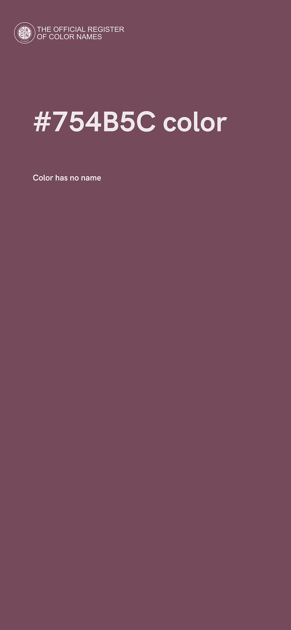 #754B5C color image