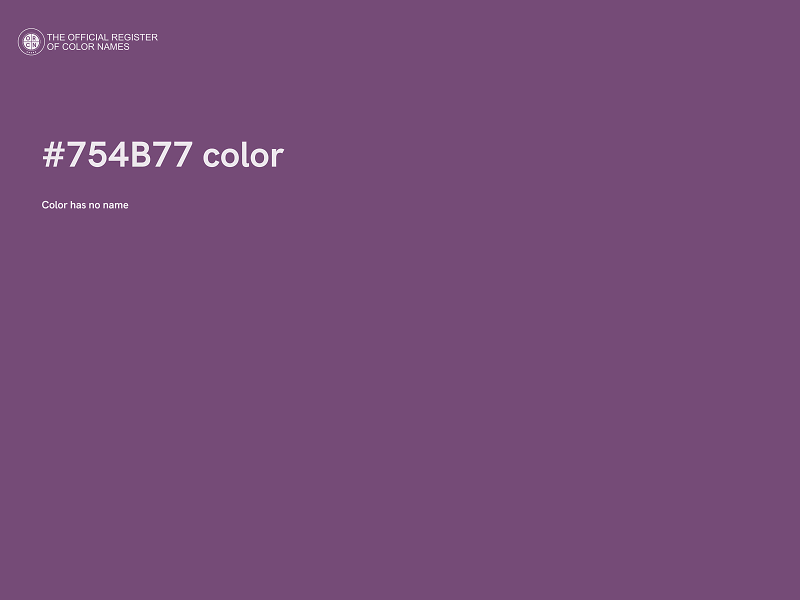 #754B77 color image