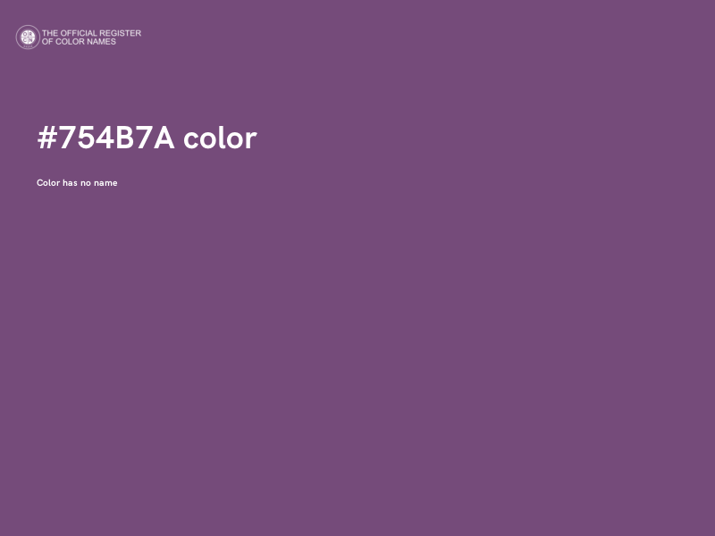 #754B7A color image