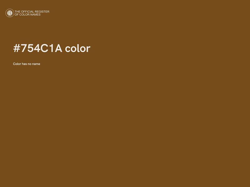 #754C1A color image