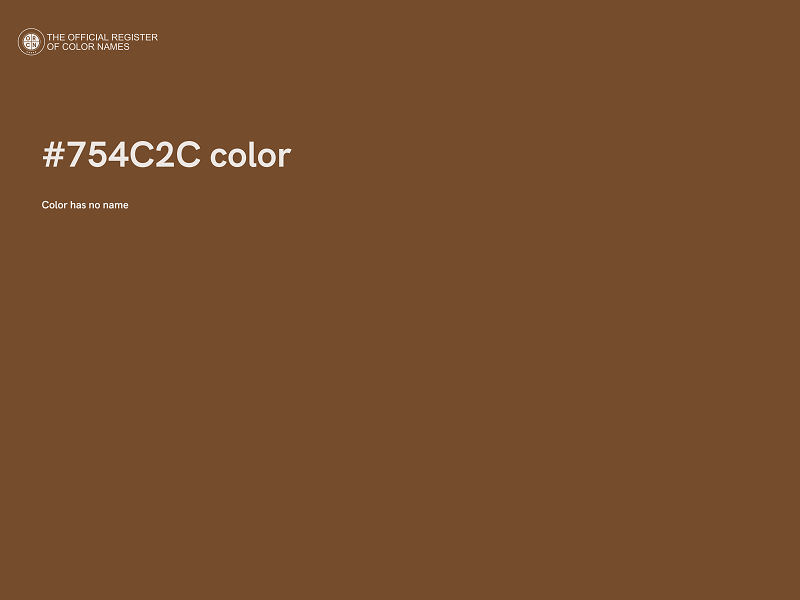 #754C2C color image