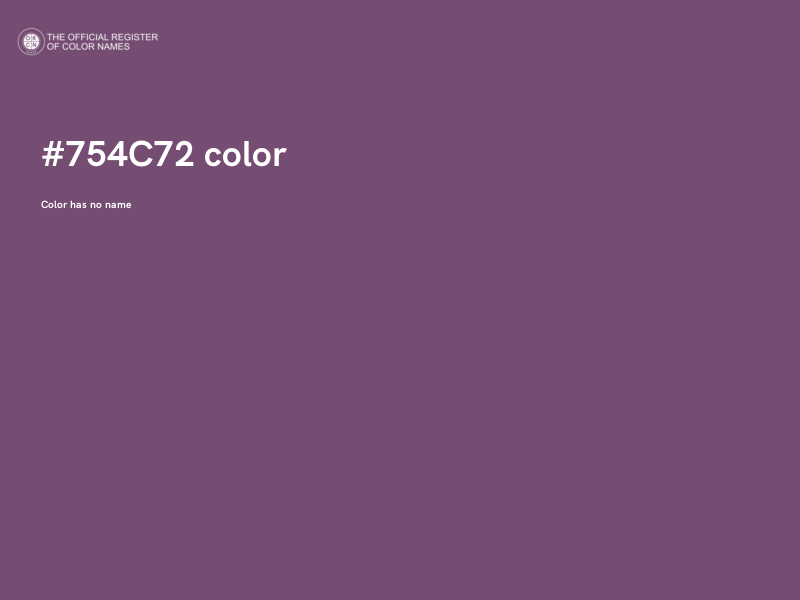 #754C72 color image