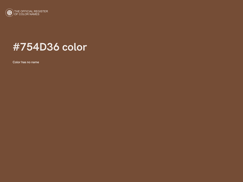 #754D36 color image