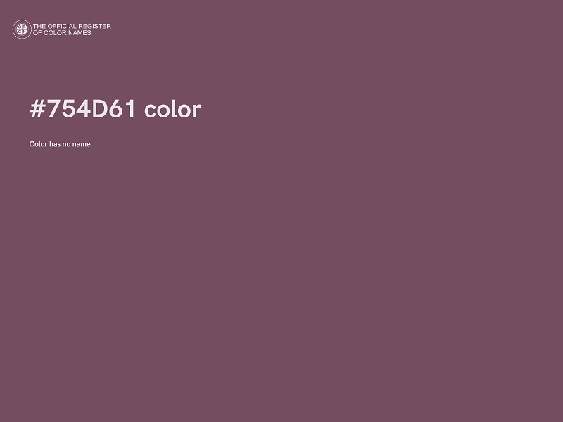 #754D61 color image