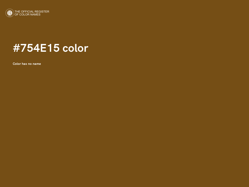 #754E15 color image