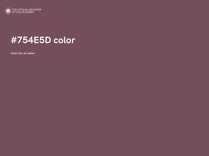 #754E5D color image