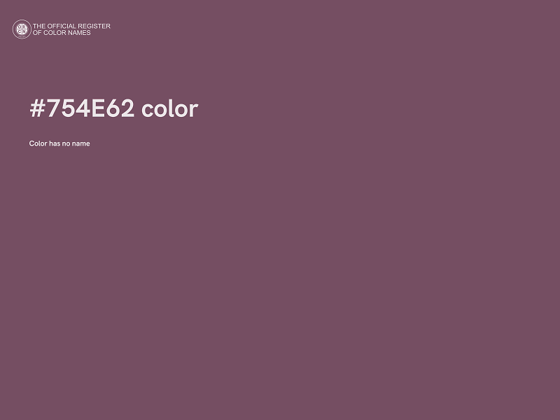 #754E62 color image