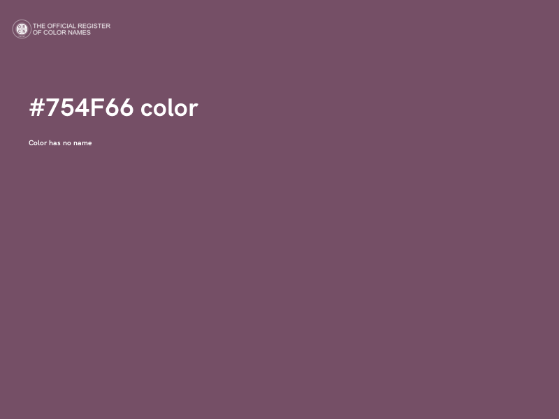 #754F66 color image