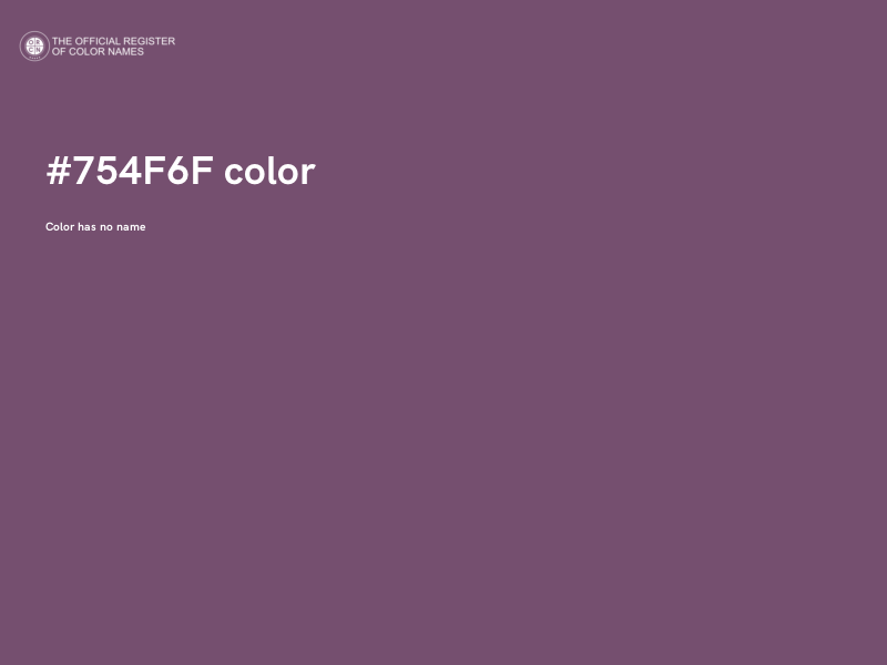 #754F6F color image