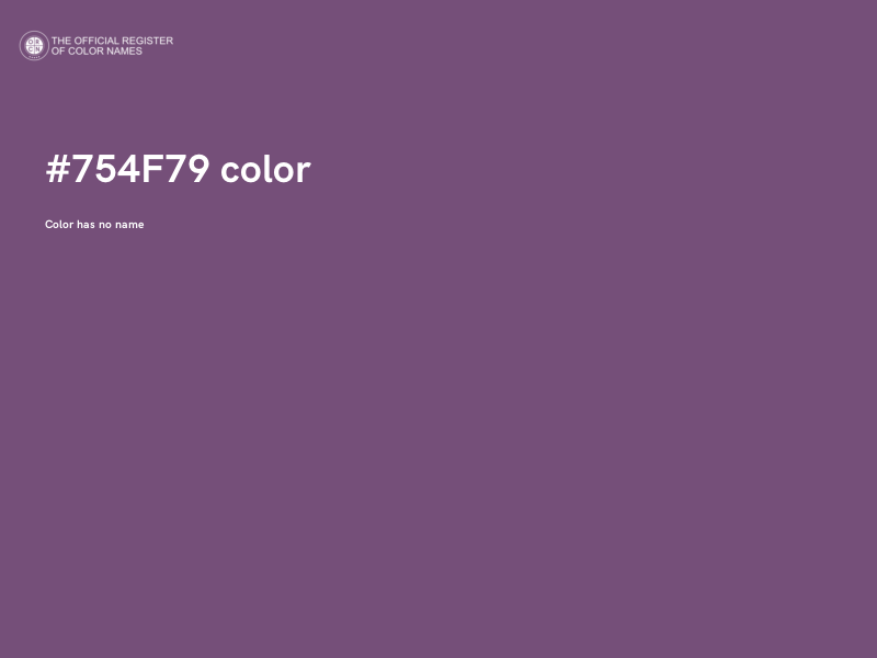 #754F79 color image