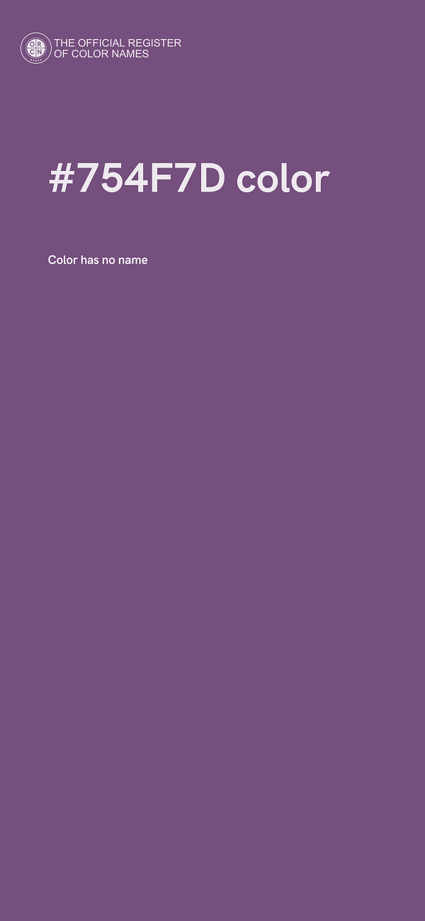 #754F7D color image