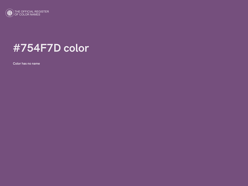 #754F7D color image
