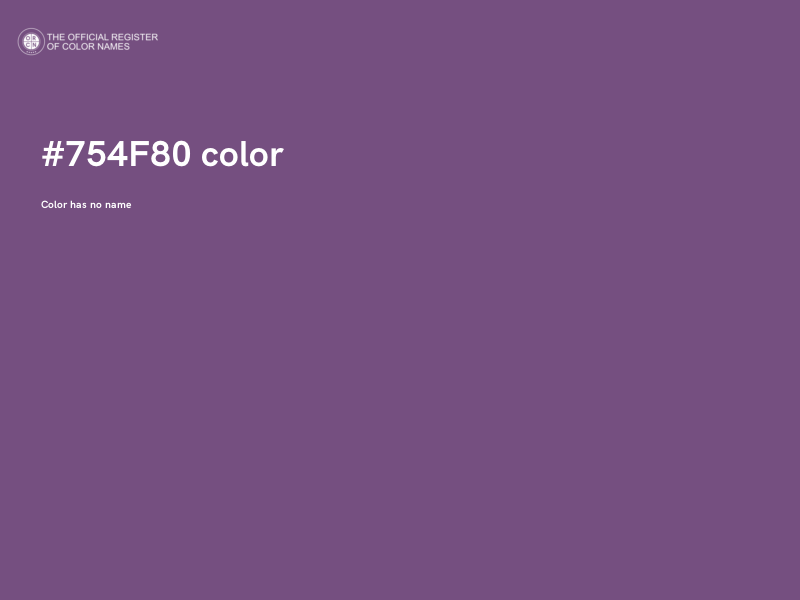 #754F80 color image