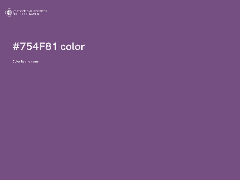 #754F81 color image