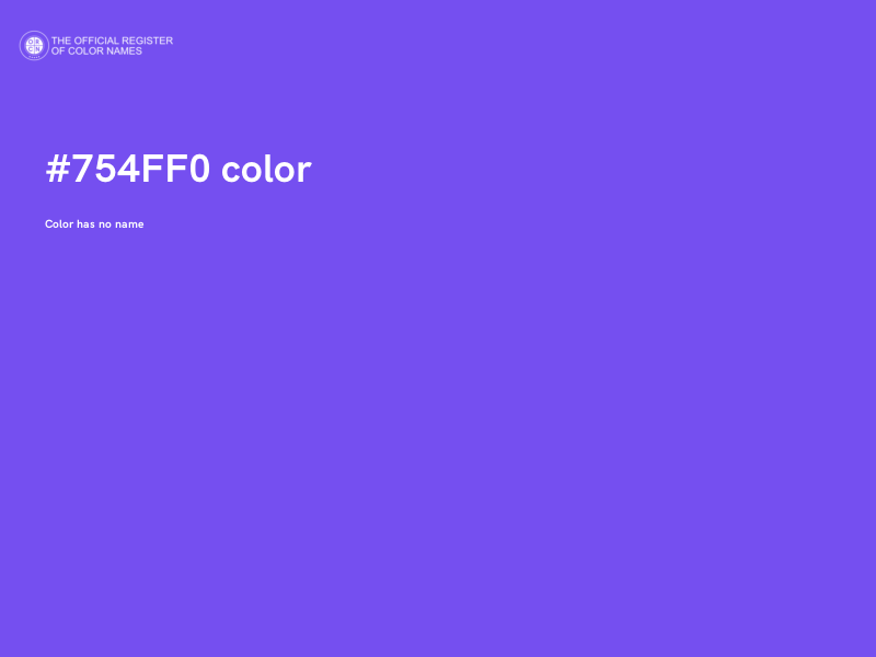#754FF0 color image