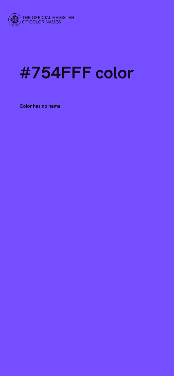 #754FFF color image