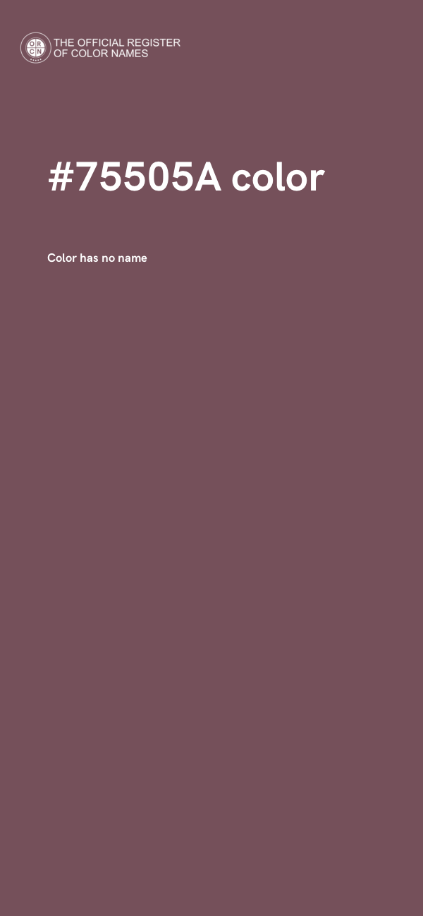 #75505A color image