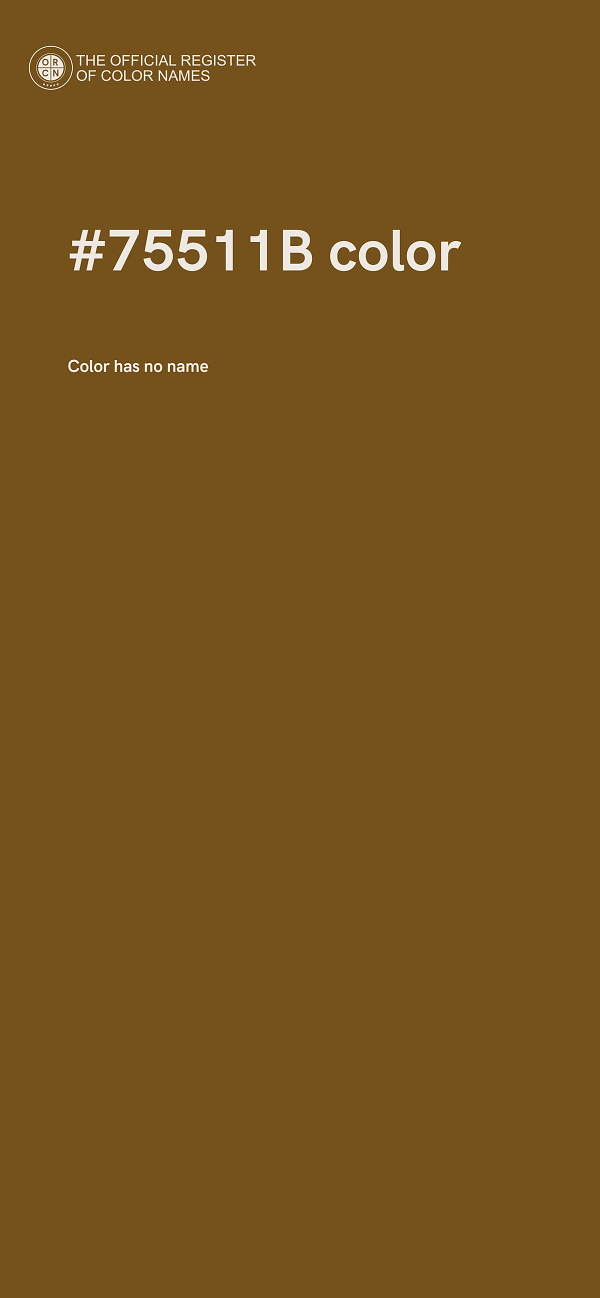 #75511B color image