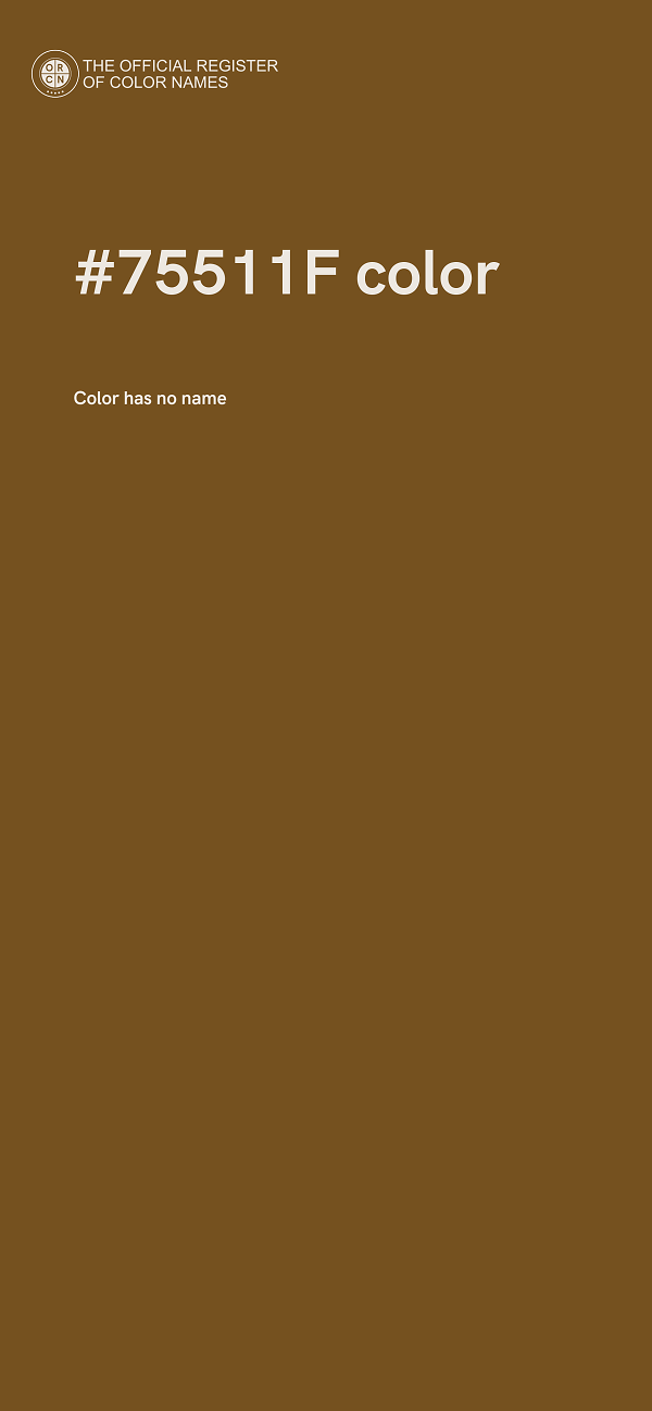 #75511F color image