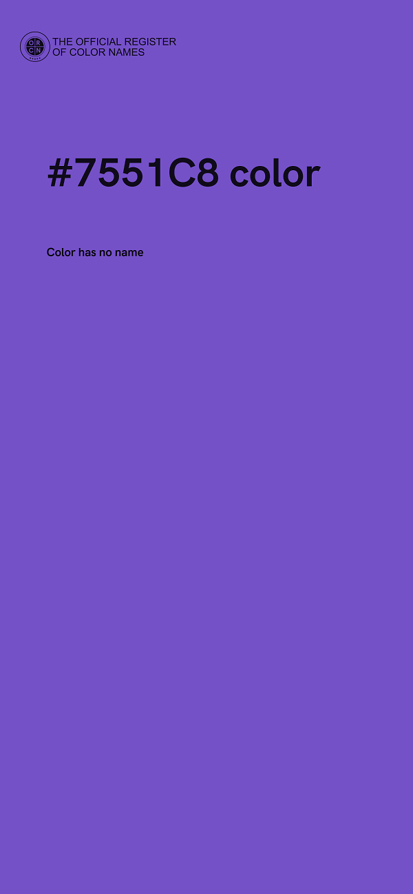 #7551C8 color image