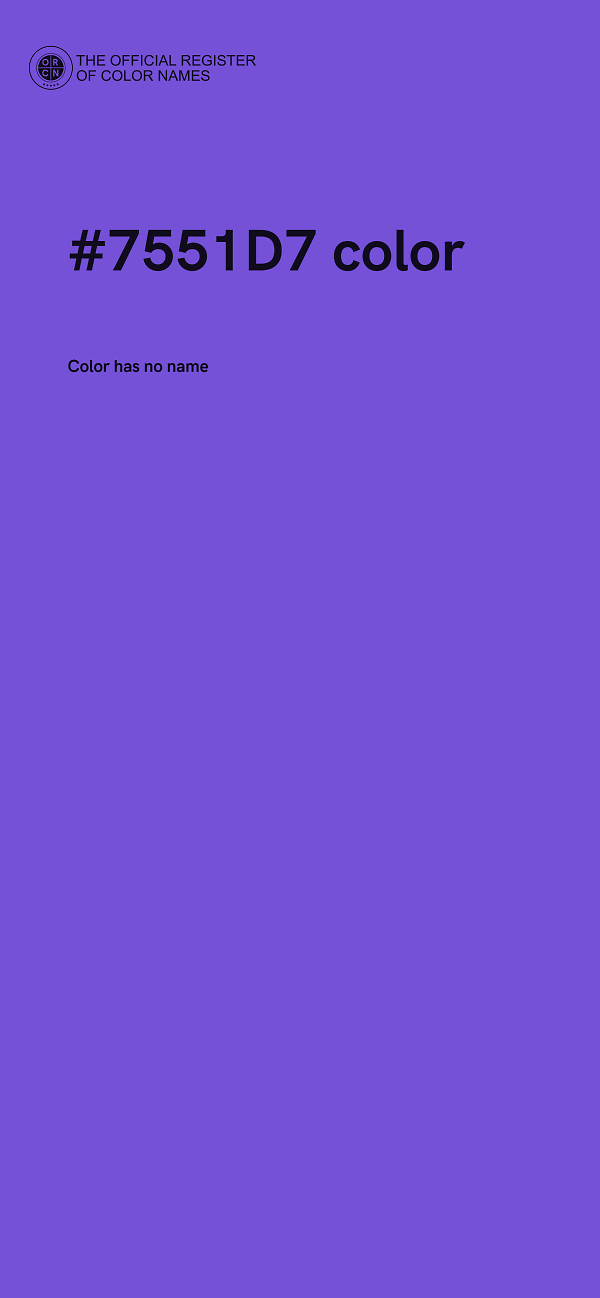 #7551D7 color image