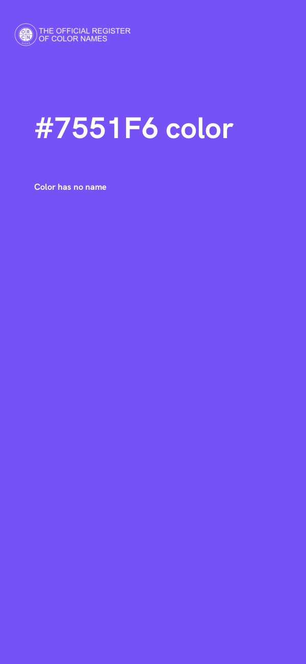 #7551F6 color image