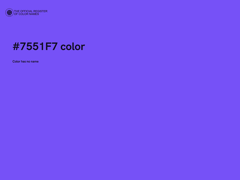 #7551F7 color image