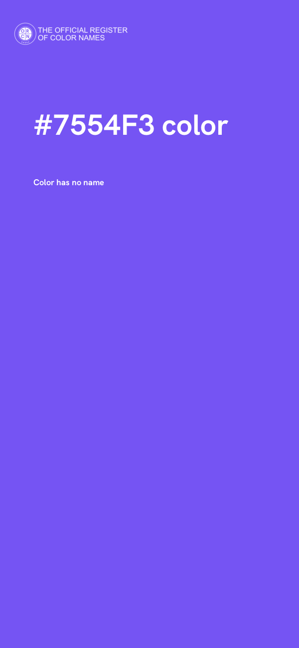 #7554F3 color image