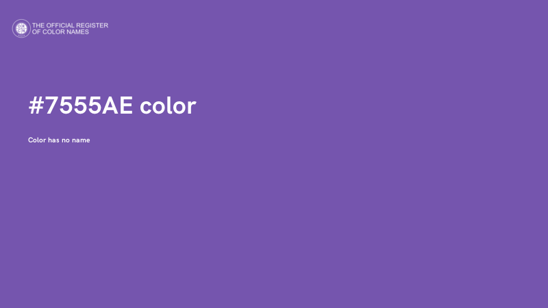 #7555AE color image
