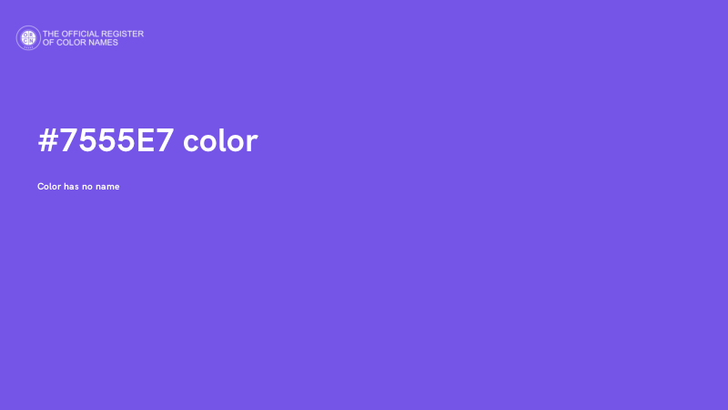 #7555E7 color image