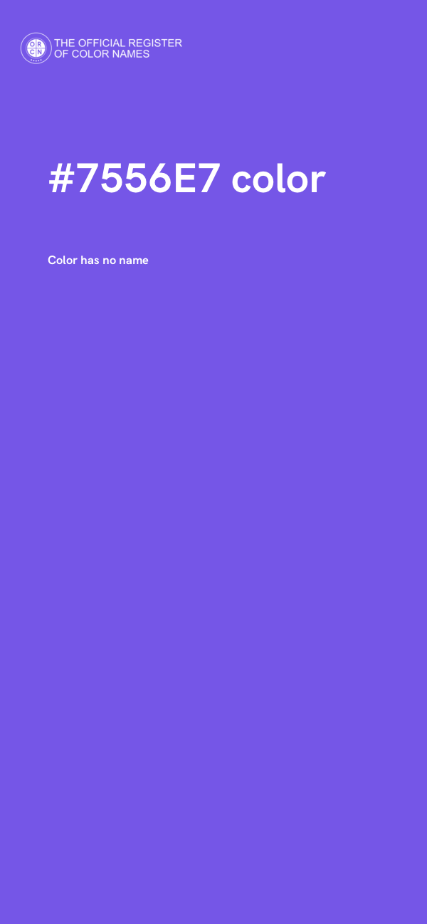 #7556E7 color image