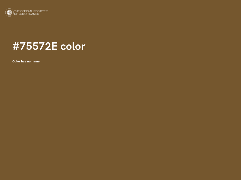 #75572E color image