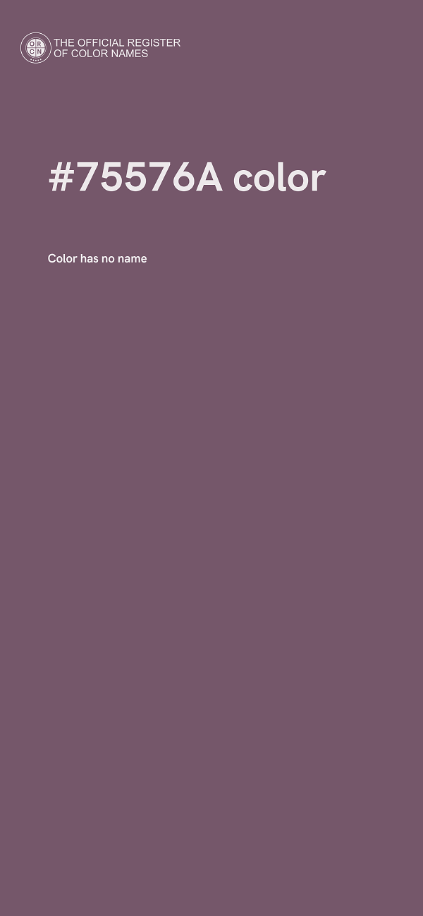#75576A color image