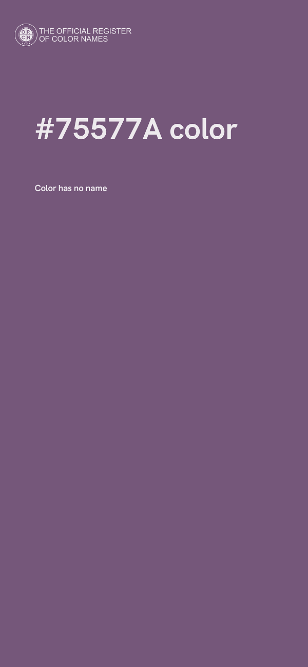 #75577A color image