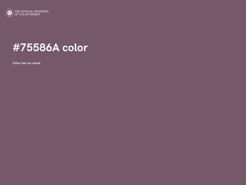 #75586A color image