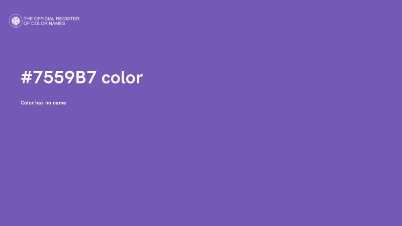 #7559B7 color image