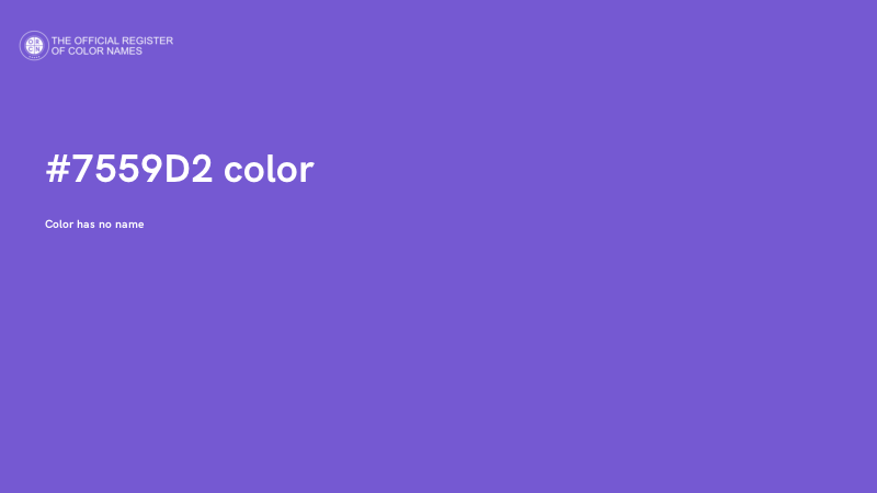 #7559D2 color image