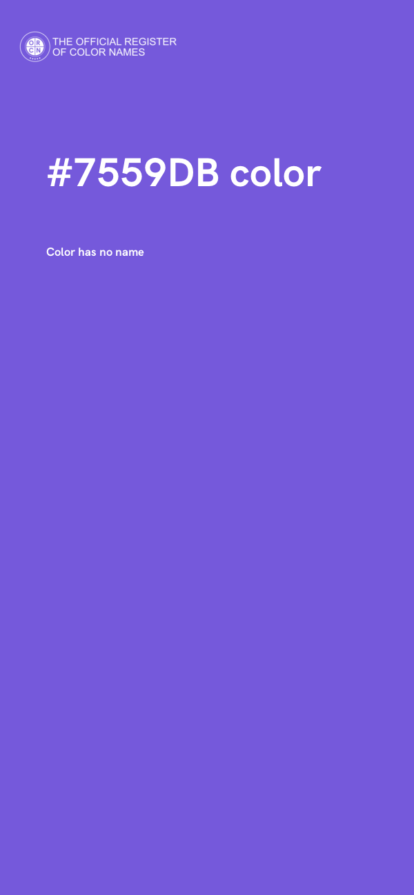 #7559DB color image