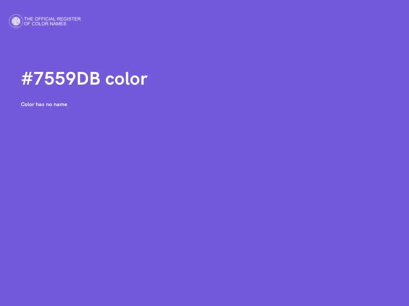 #7559DB color image
