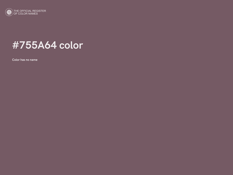 #755A64 color image