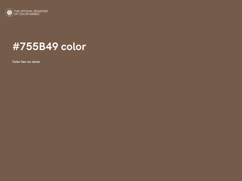 #755B49 color image