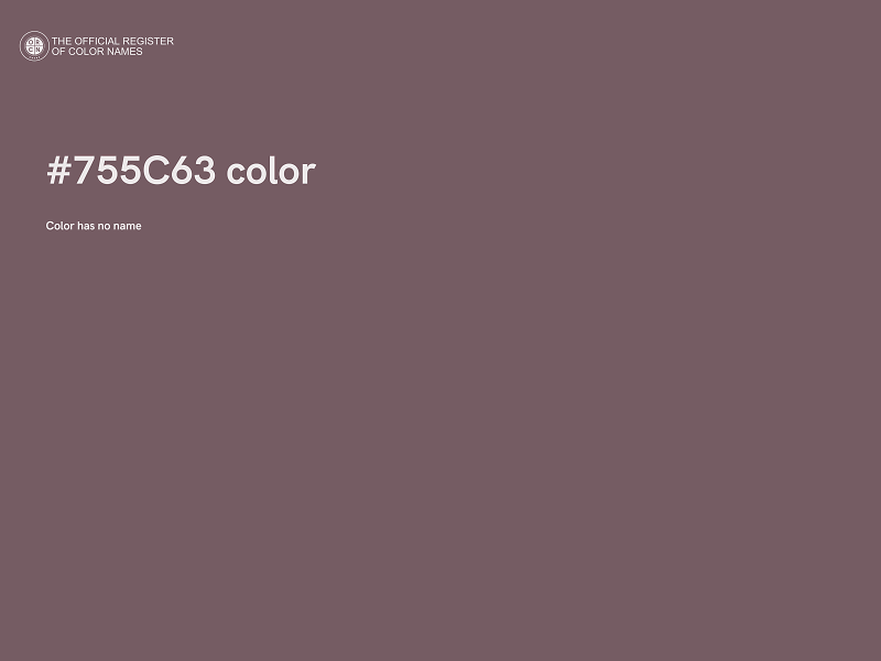 #755C63 color image