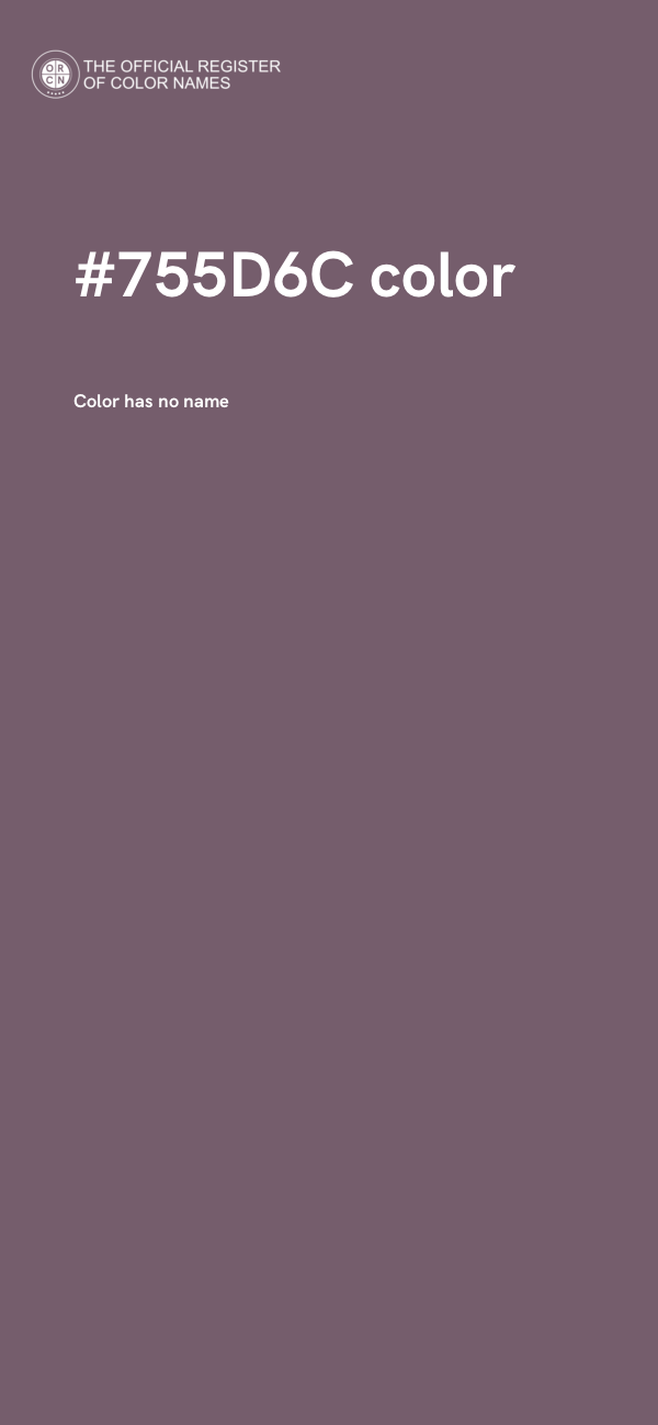 #755D6C color image