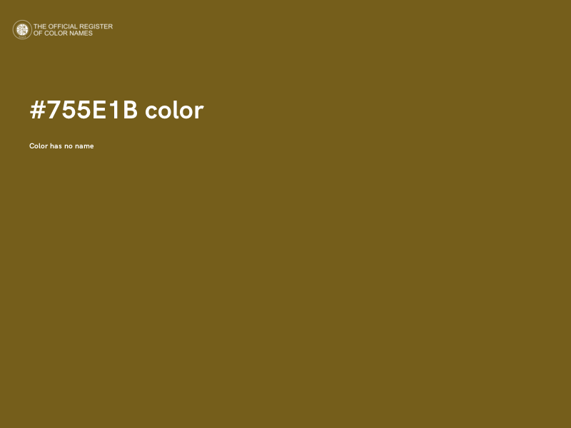 #755E1B color image