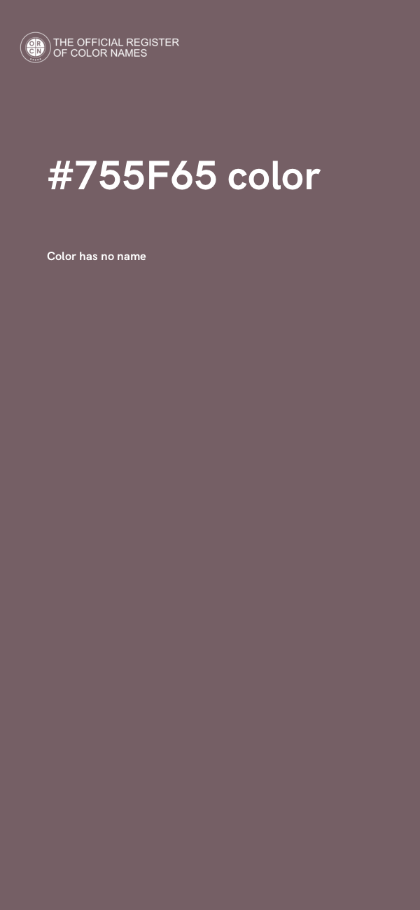 #755F65 color image