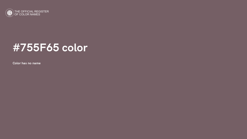 #755F65 color image