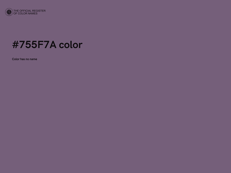 #755F7A color image