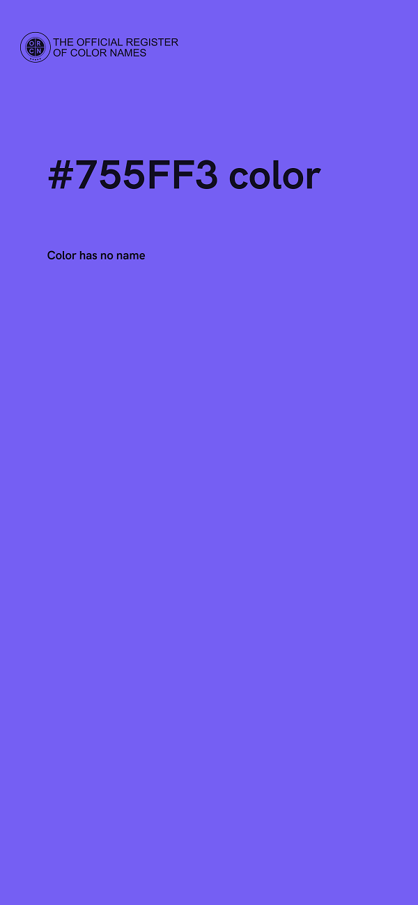 #755FF3 color image