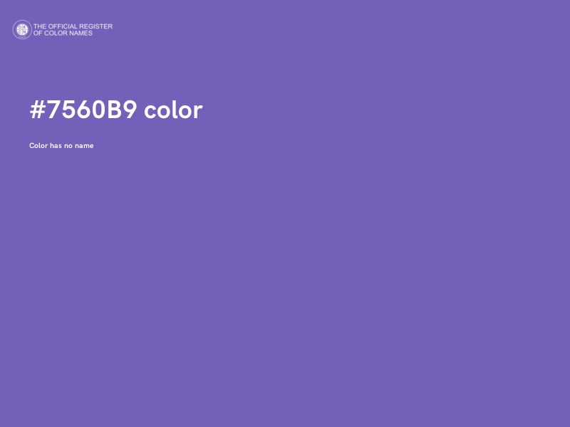 #7560B9 color image