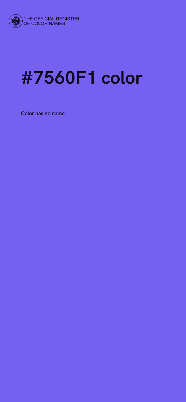 #7560F1 color image